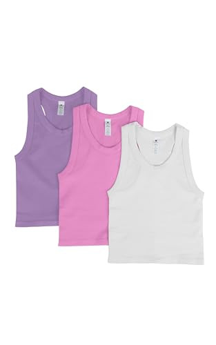90 Degree By Reflex Womens Seamless Tank Ribbed Fitted Racerback Waist-Length Top 3 Pack | Amazon (US)