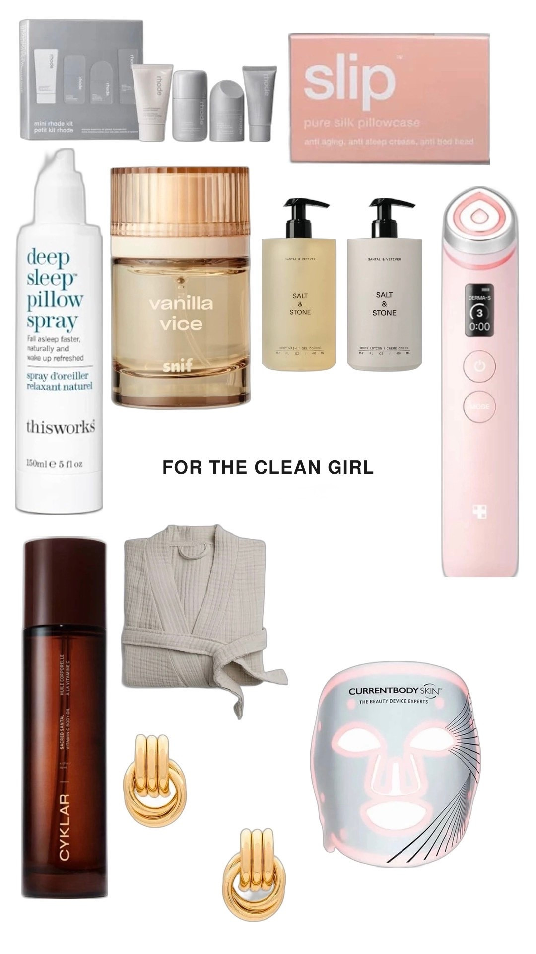 Clean girl gift guide!!! 


Body lotion, facial, perfume, bath robe, red light, gift ideas, gifts for her


#LTKBeauty #LTKSaleAlert #LTKHoliday