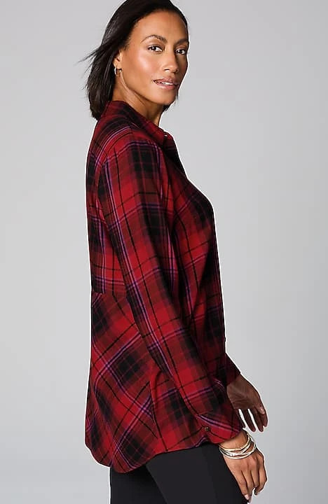 Soft Plaid Tunic | J. Jill