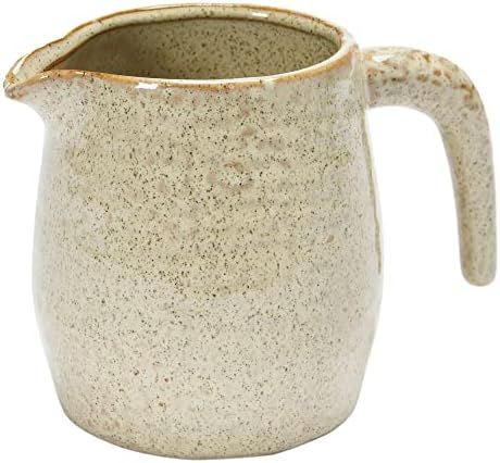 Bloomingville Stoneware, Reactive Glaze, Matte Cream Color (Each One Will Vary) Pitcher, 5" L x 4... | Amazon (US)
