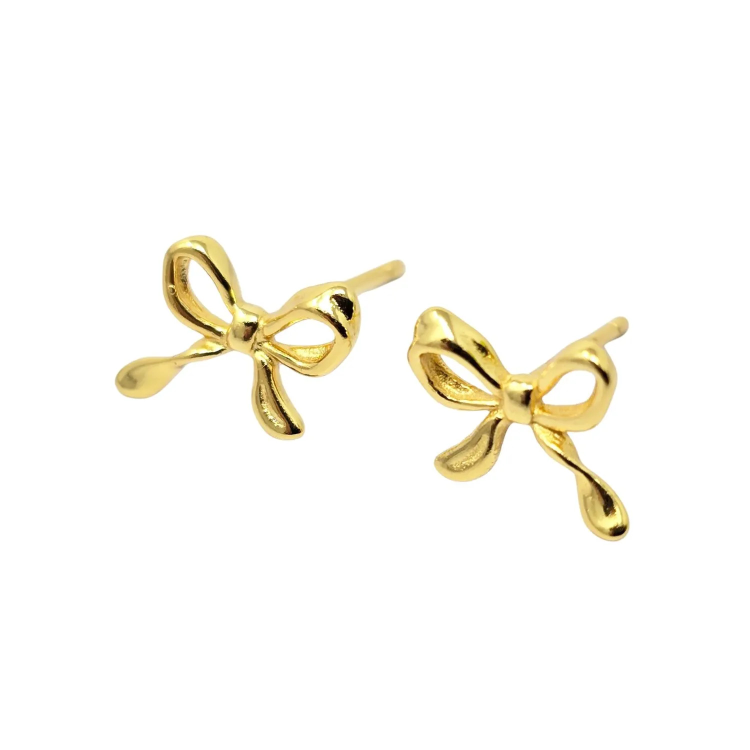 Jewellery | Cute Bow Tie Bowknot Gold Plated Everyday Stud Earrings | Harfi | Debenhams UK