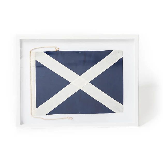 Nautical Signal Flag Framed Art - Mike | Cailini Coastal