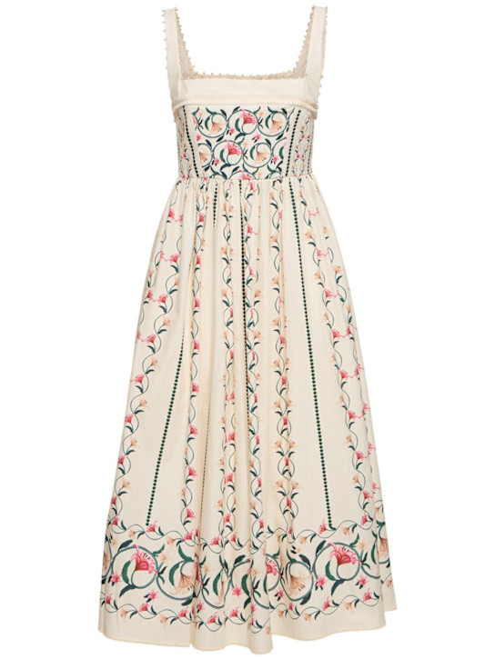 Barbara Rocio printed cotton midi dress | Luisaviaroma