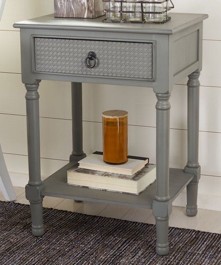 Gray Distressed Haines Side Table | Zulily