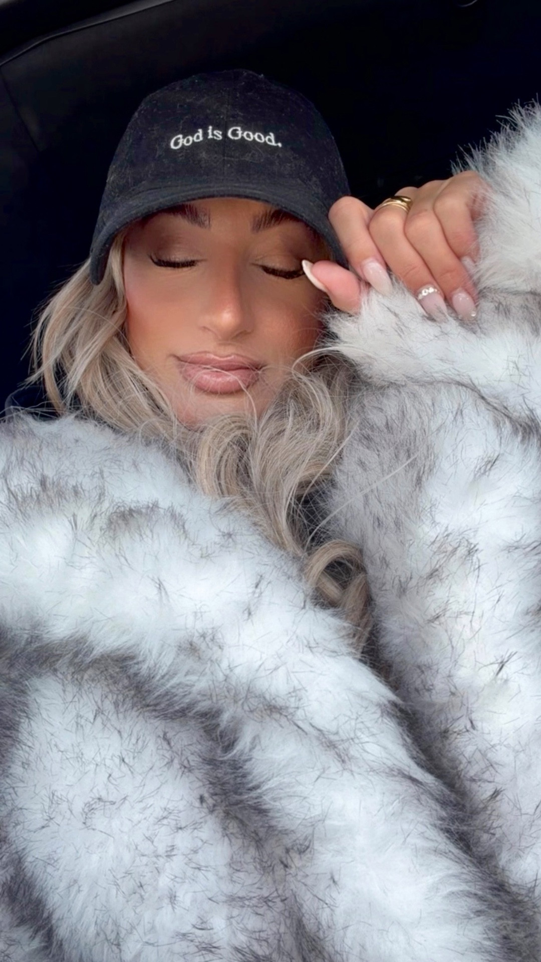 God is good hat🤍🖤

The TRUTH. And always get so many compliments on it.

Same thing with my fur coat— an insane vibe.

#LTKootd #LTKdayinmylife #LTKgrwm
