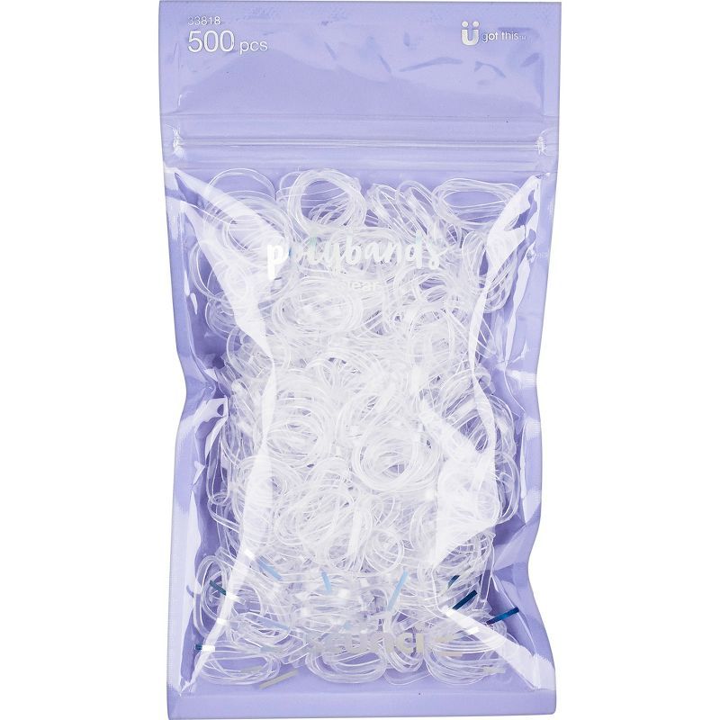 scunci Medium Size Polybands - Clear - 500ct | Target