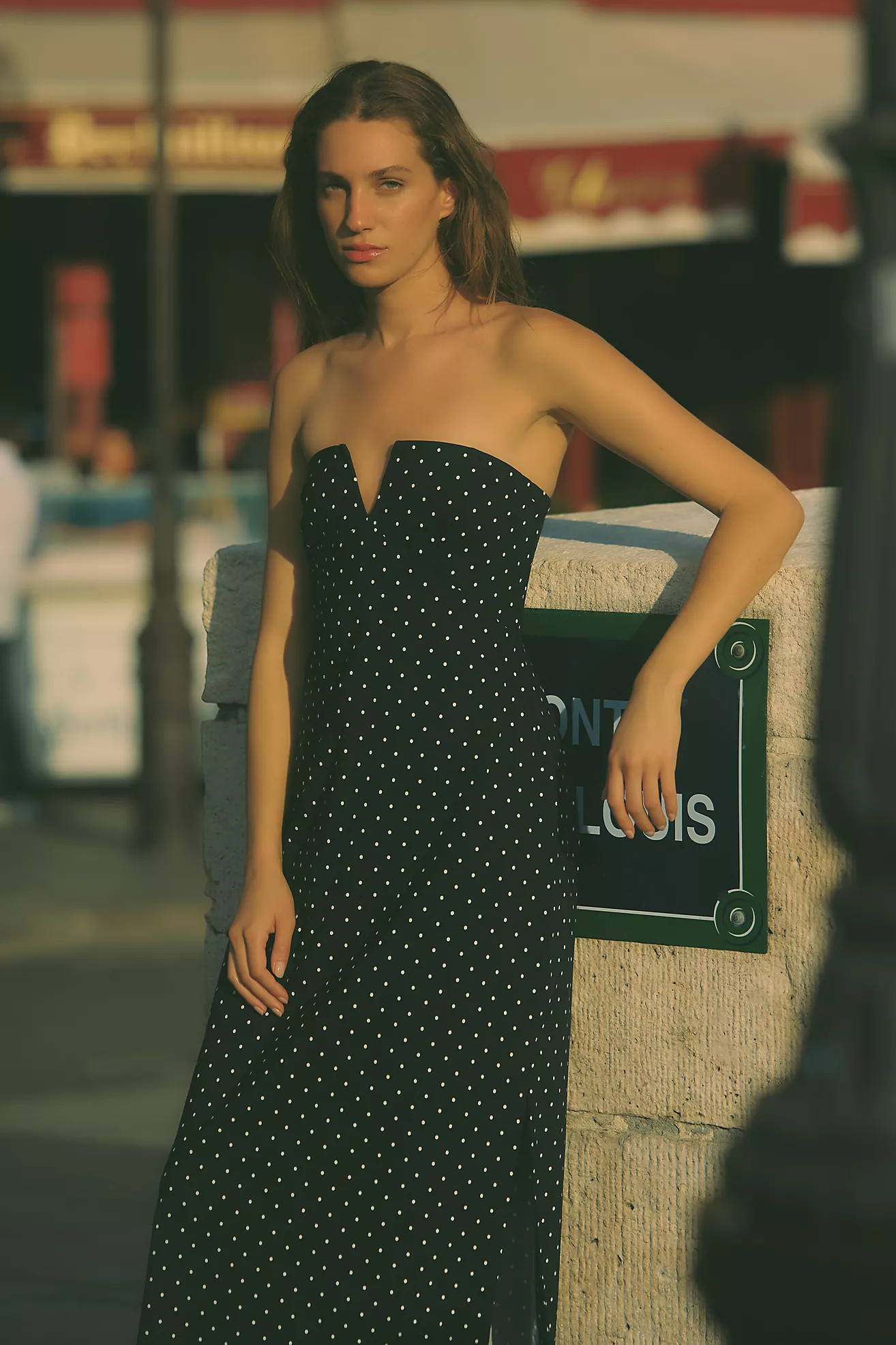 By Anthropologie Notched Midi Dress | Anthropologie (US)