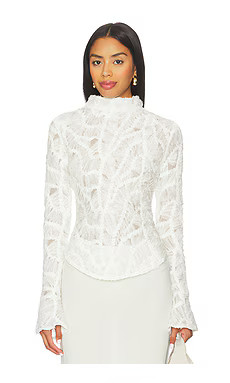 OW Collection Cassie Blouse in Off White from Revolve.com | Revolve Clothing (Global)