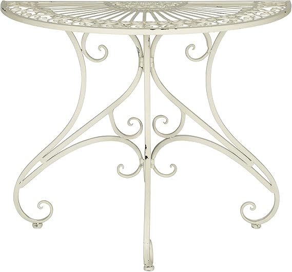 Safavieh Outdoor Collection Annalise Antique White Accent Table | Amazon (US)
