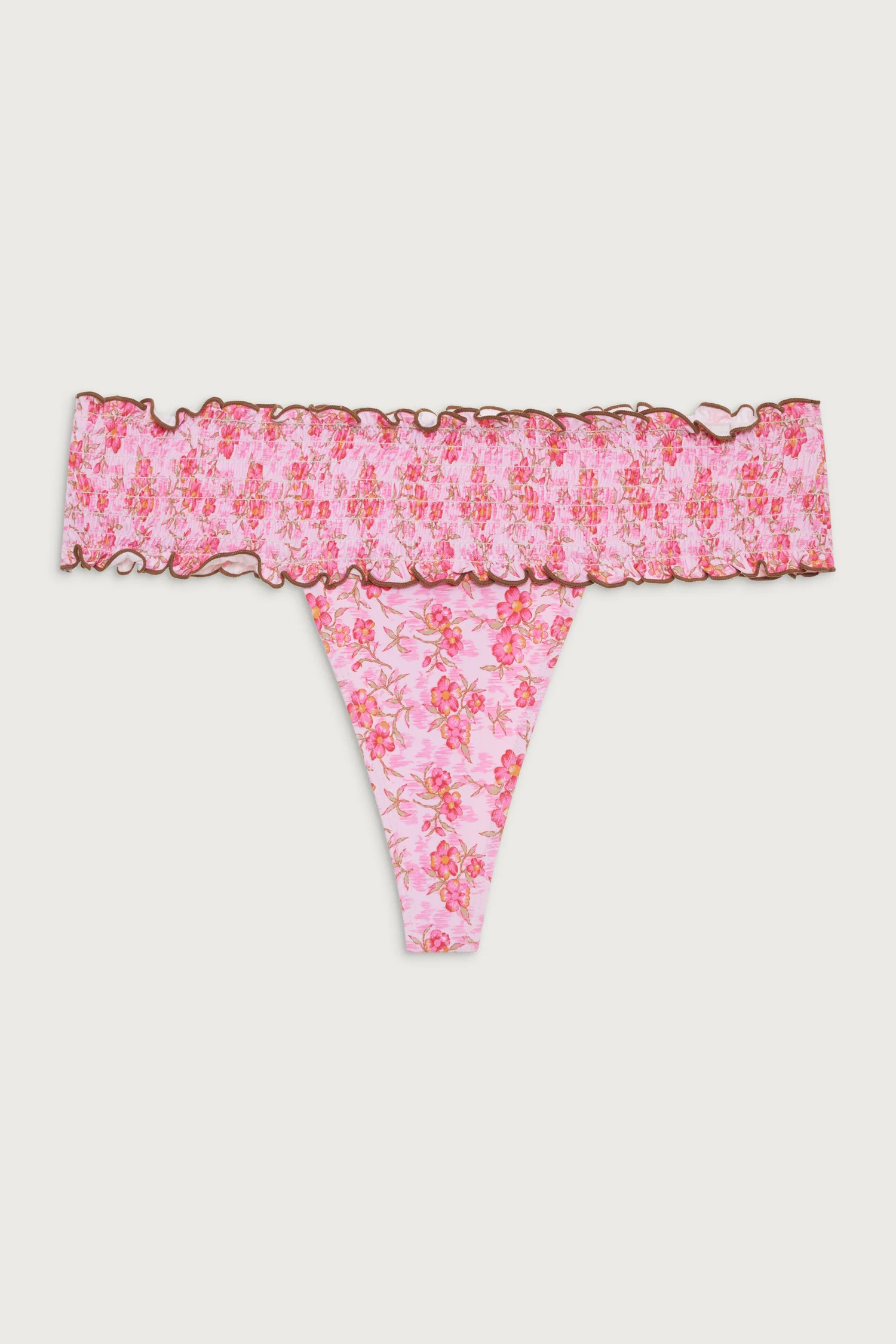 Sofie Floral Micro Bikini Bottom | Frankies Bikinis