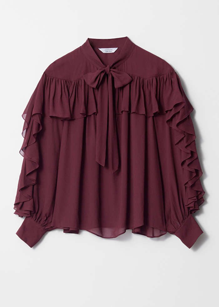 Ruffled Bow-Detailed Blouse | & Other Stories US