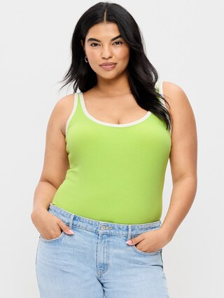 First-Layer Ribbed Scoop-Neck Tank Top | Old Navy (US)