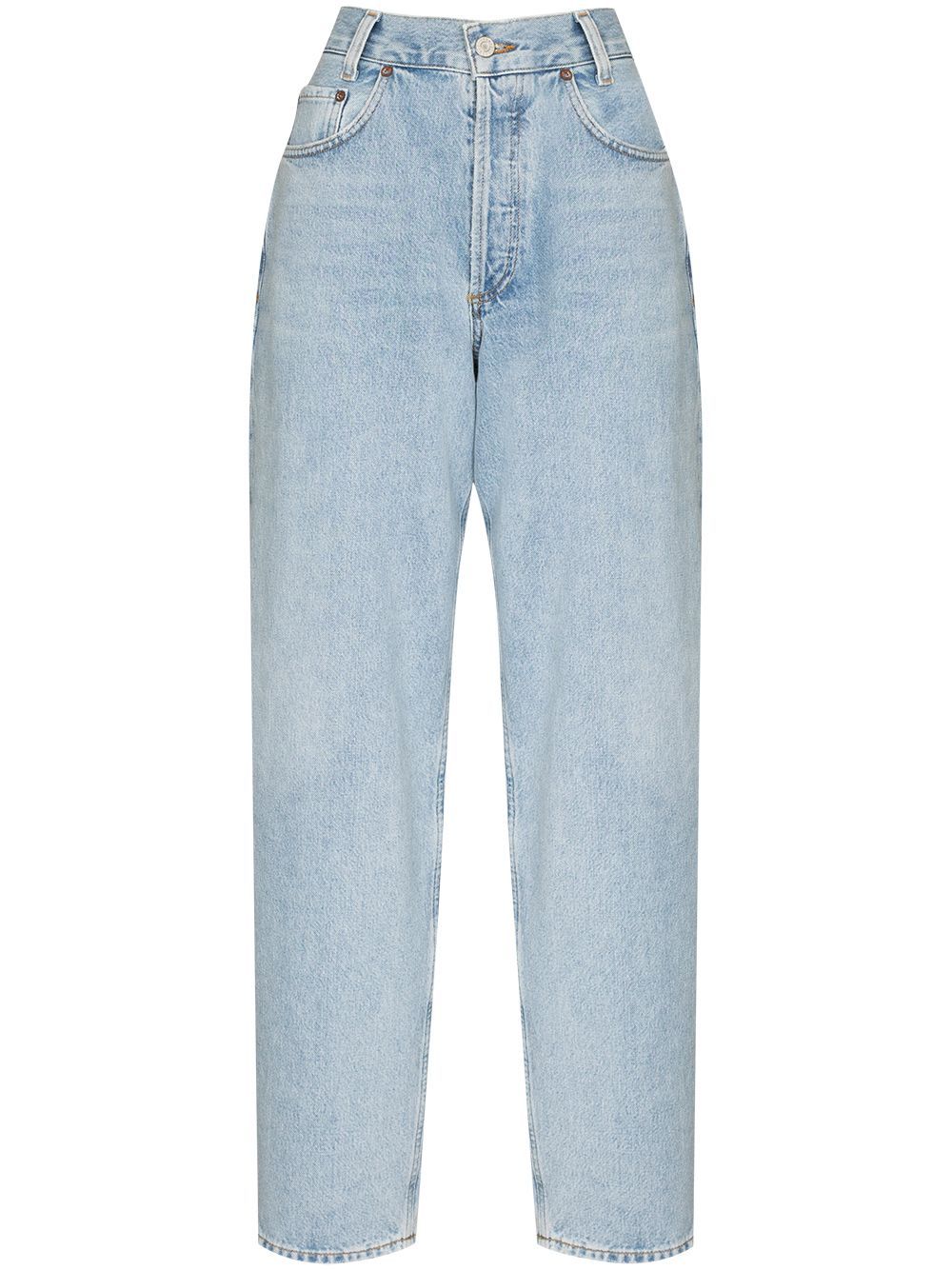 AGOLDE Tapered high-waisted Jeans - Farfetch | Farfetch Global