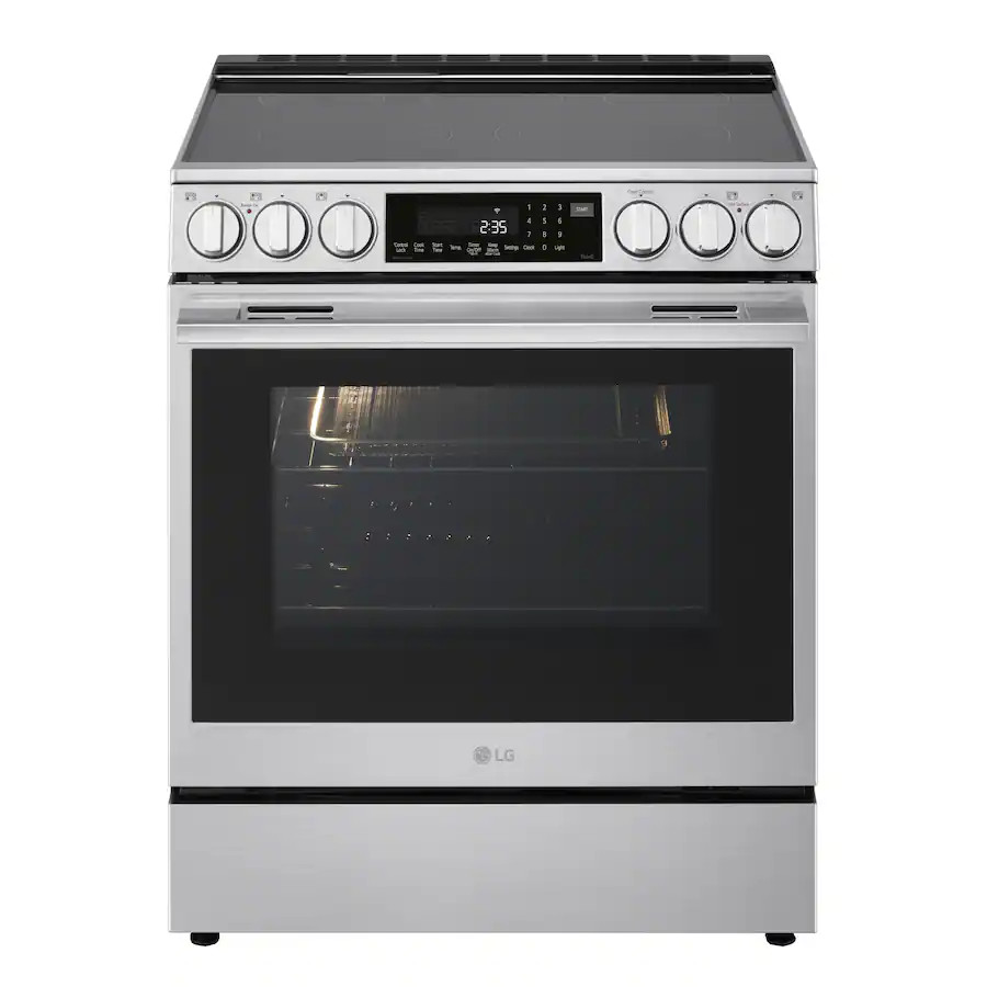 LG - 6.3 Cu. Ft. Slide-In Electric True Convection Smart Range with Air Fry and 2 UltraHeat Eleme... | Best Buy U.S.