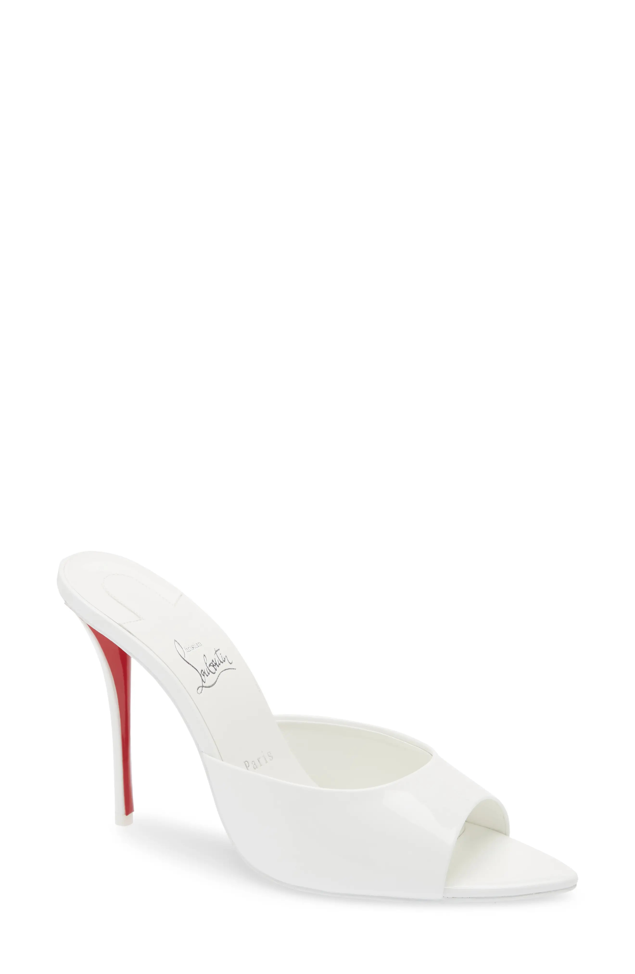 Christian Louboutin Miss Z Pointed Toe Sandal in Black/Black at Nordstrom, Size 11Us | Nordstrom