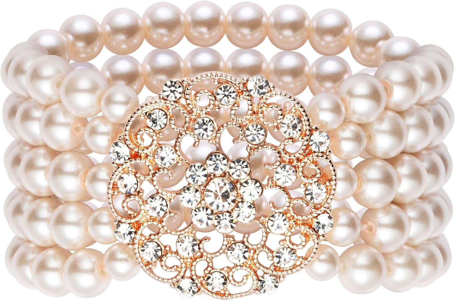 BABEYOND Bracelet en perles synthétiques pour les années 1920 Accessoire de style Gatsby Bracel... | Amazon (FR)