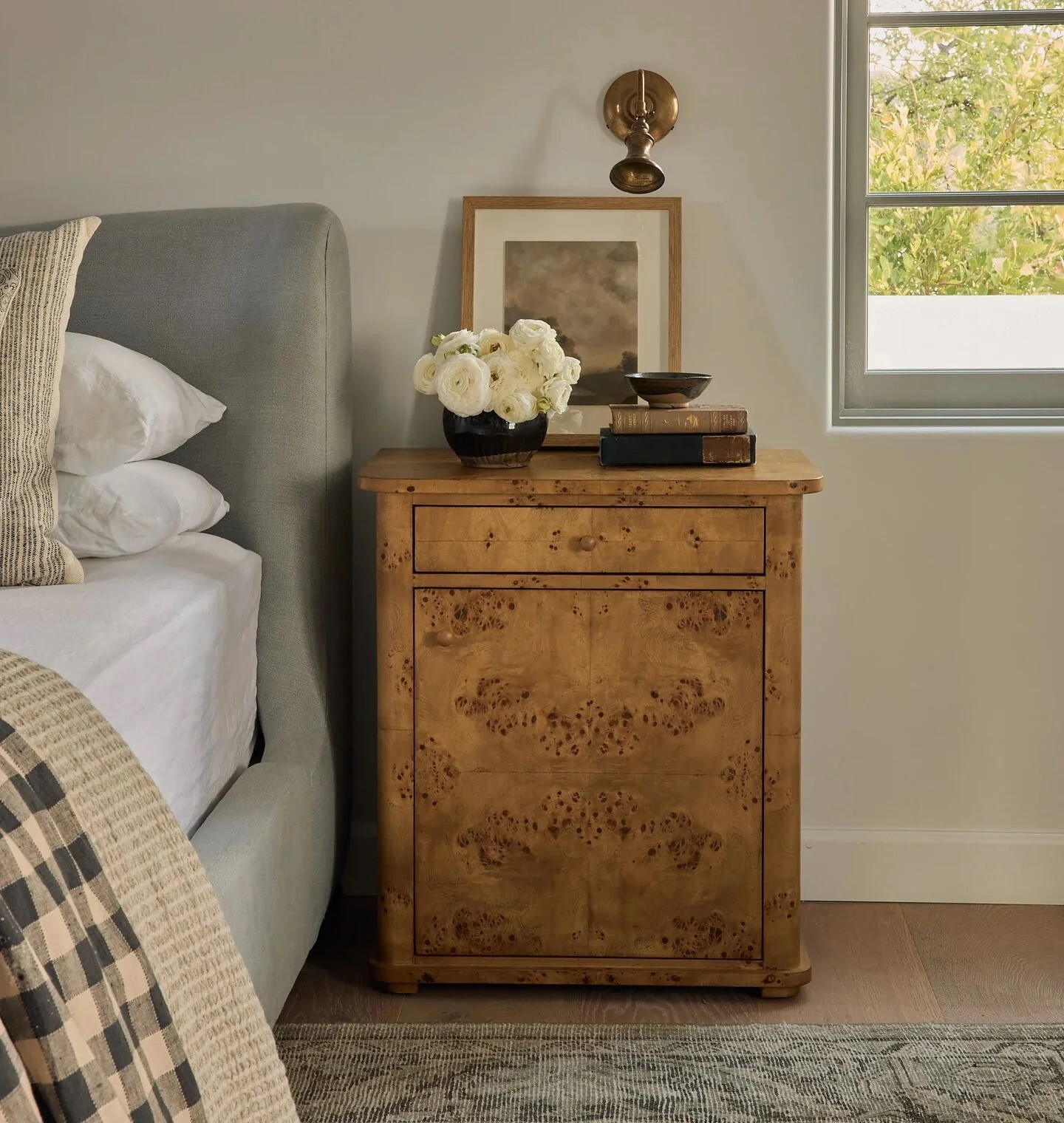 Curved lines and detailed edging elevate the understated silhouette of the Norton Nightstand, while its deep top drawer and spacious interior cabinet offer ample storage space. A stylish option for the bedroom, the versatile Norton Nightstand also makes for an ideal side table styled in any space.

#LTKHome