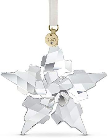 SWAROVSKI Christmas Ornament, 2021 Annual Edition, Large, Clear Crystal | Amazon (US)