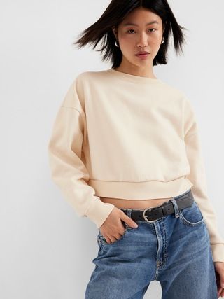 Vintage Soft Relaxed Cropped Sweatshirt | Gap (US)