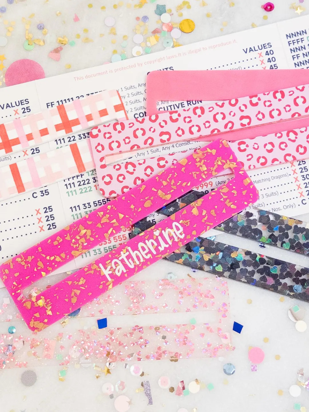 Valentine Collection: Mahjong Line Reader Accessory (great Gift!) With Optional Name, Monogram or... | Etsy (US)