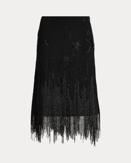 Beaded-Fringe Skirt | Ralph Lauren (US)