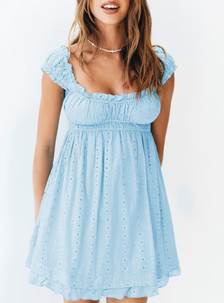 Carlita Mini Dress Blue | Princess Polly US