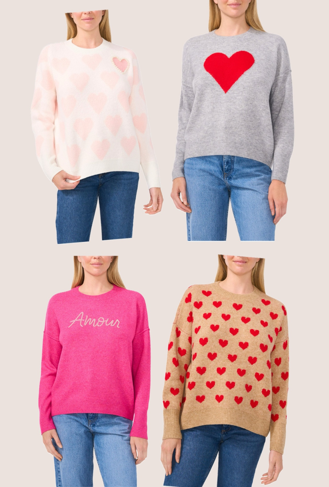 Sam’s club Vince Camuto Valentine sweaters! Vince Camuto Holiday sweater, Sam’s Club, Sam’s Club Clothes, Sam’s club finds, valentines sweater, valentine sweater, Valentine’s Day outfit, Valentine party, Valentine’s Day party, heart sweater, pink sweater, red sweater, Sam’s club new arrivals, Sam’s club fashion, Vince Camuto 

#LTKSeasonal #LTKStyleTip #LTKFindsUnder50