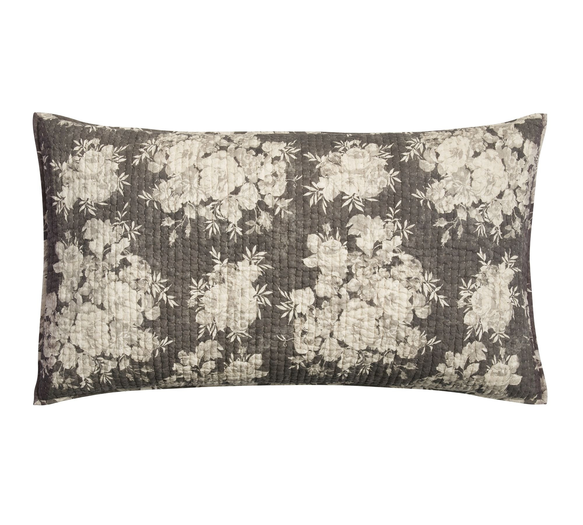 Juliette Toile Handcrafted Reversible Pick-Stitch Quilted Sham | Pottery Barn (US)