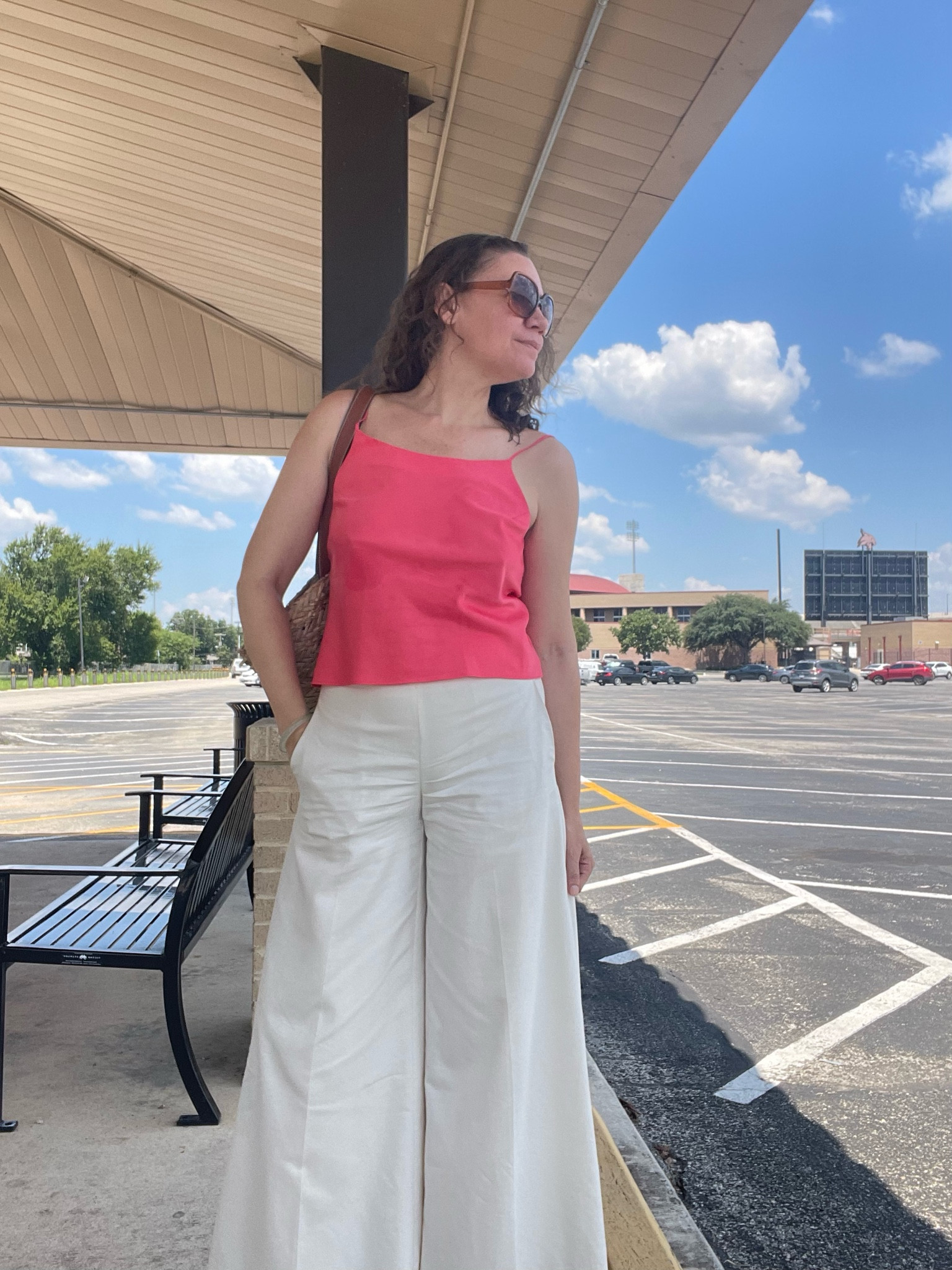 Pjs and white pants for an easy outfit day! #investmentpiece 

#LTKOver40 #LTKStyleTip #LTKSeasonal