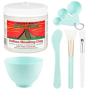 Aztec Secret 1lb, Original Indian Healing Clay with a Face Mask Mixing Bowl Set, Includes Bentoni... | Amazon (US)