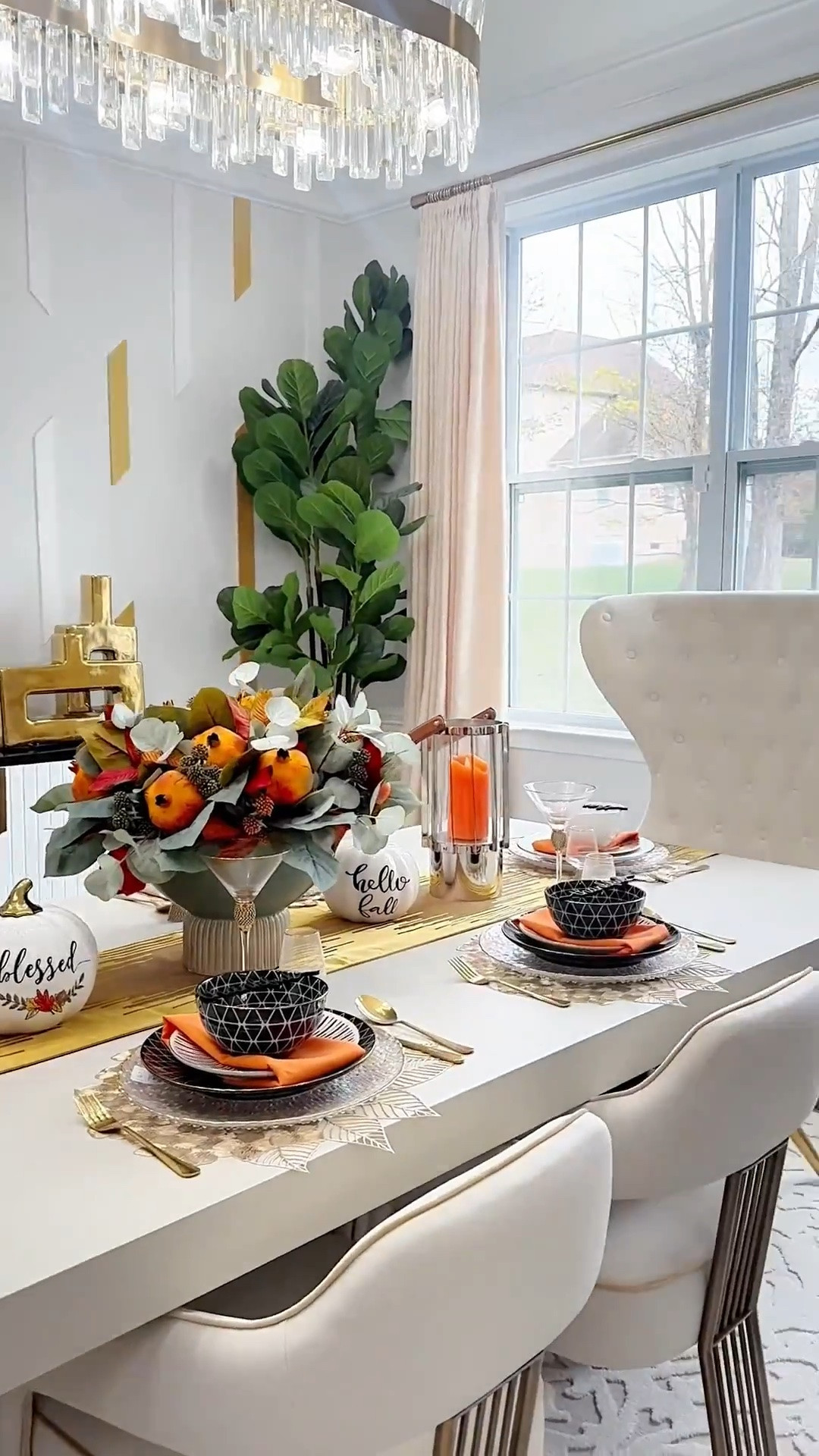 My formal dining is ready for the season and I love the pops of fall colors 😍 Tap below to shop my dining finds! 
Follow me @omabelle for more Fashion, Home & everything inbetween. Glad to have you here!!! 💕😊🙏

Home | Home decor |Entryway decor | Entryway table | console table | Buffet table | Accent table
Pottery barn | Amazon home
Restoration hardware look for less |Luxe for less | Entryway ideas | Foyer table | Foyer decor | Sofa table | Black sofa table | Black console | Black accent table
| Black wooden table |Living room decor | Rugs | Area rug | Neutral rug | Living room family room rug | Sofa sectional | Washable cleanable sofa | Family friendly sofa furniture | Stain resistant fabric sofa | Cloud sofa | Family kid toddler | pet friendly sofa | Coffee table | Livingroom | Home decor | bedding | bedroom | fall decor |  fall porch | dresser | rug | kitchen | dispenser | cutlery set | knives Dining finds 💕

#LTKHome #LTKfoodie #LTKSaleAlert