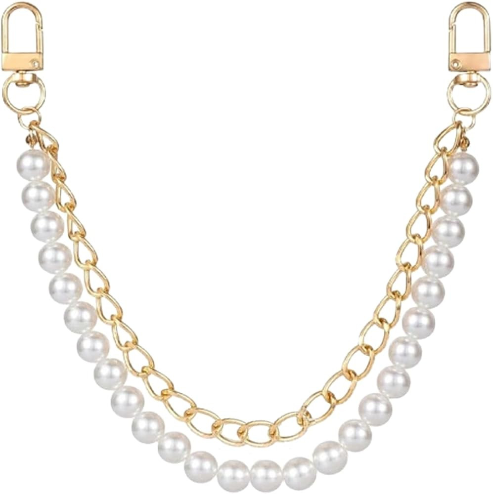Pearl Purse Chain for Women Bag Chain Pants Wallet Chains Bag Purse Charms Jewelry Handbag Decora... | Amazon (US)