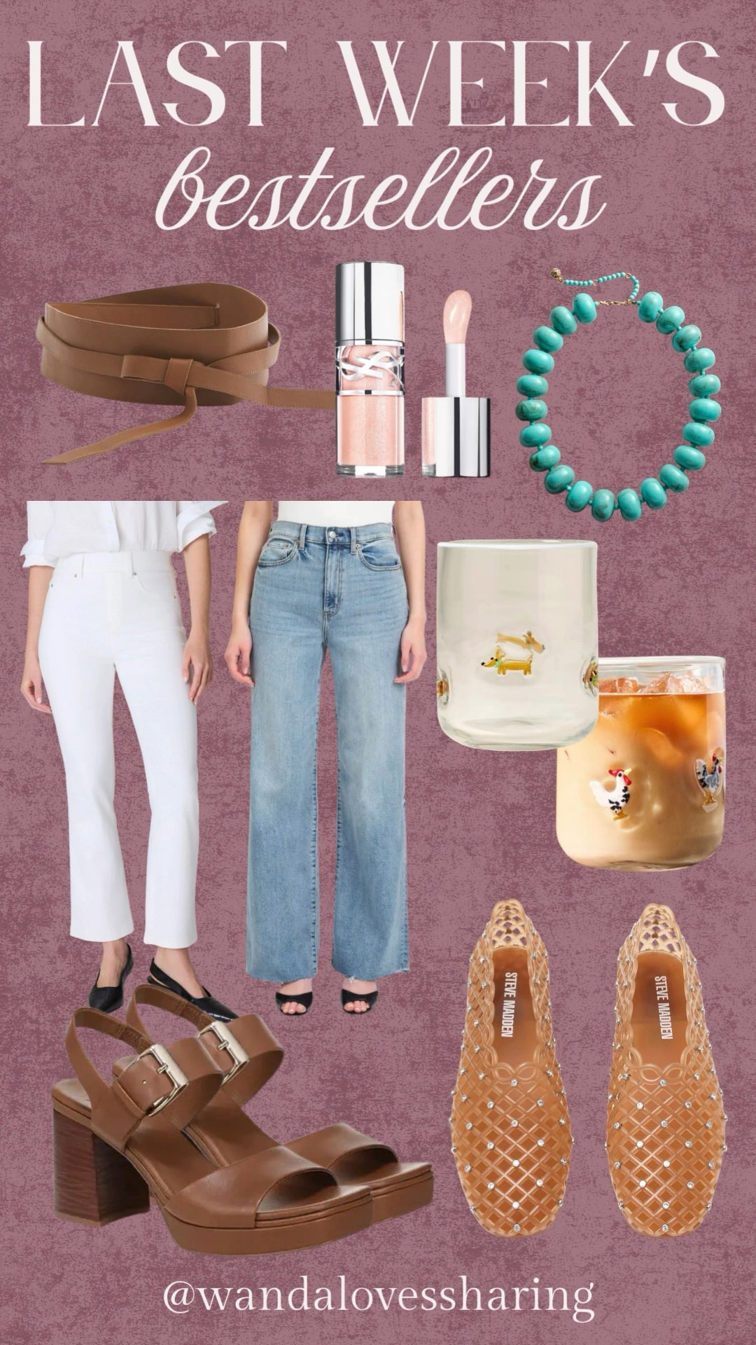last weeks best sellers! items yall are loving!! 

chicos, ysl, lip gloss, bauble bar, glasses, anthropologie, Spanx, Steve Madden, heels, jellies, flats  

 #LTKdayinmylife #LTKgrwm #LTKstorytime