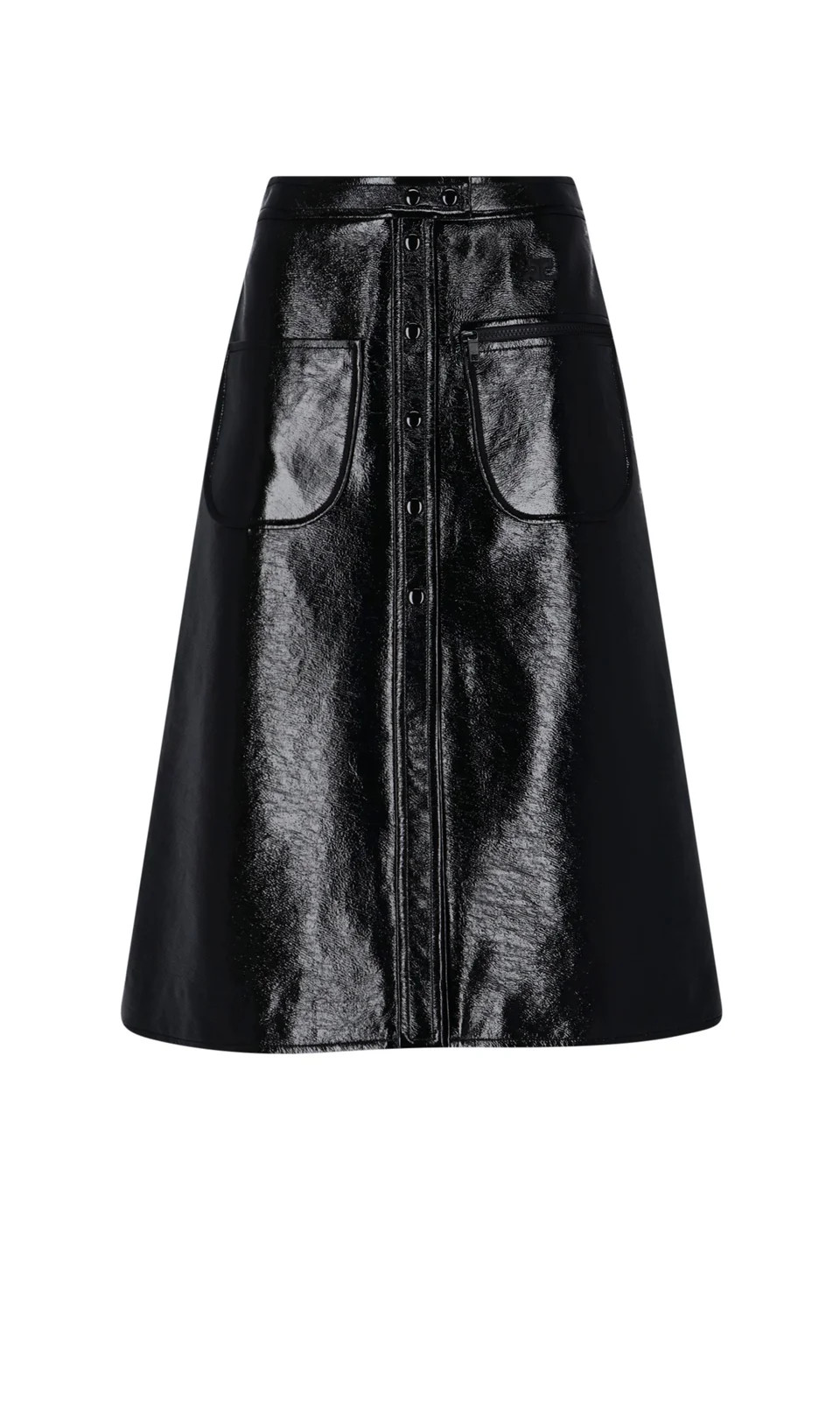 Courrèges Mid Rise A-Line Midi Skirt | Cettire Global