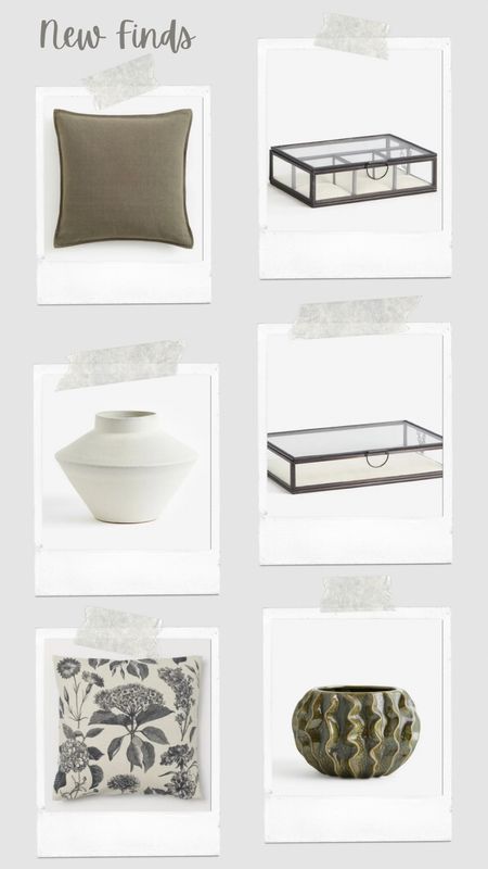 New finds

Pillow covers 
Glass boxes
Vases
Spring


#LTKhome #LTKfindsunder50 #LTKfindsunder100