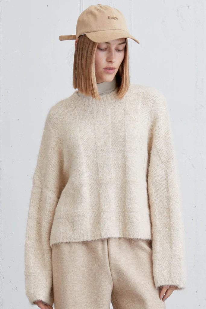 FUZZY RIBBED SWEATER | OAK + FORT