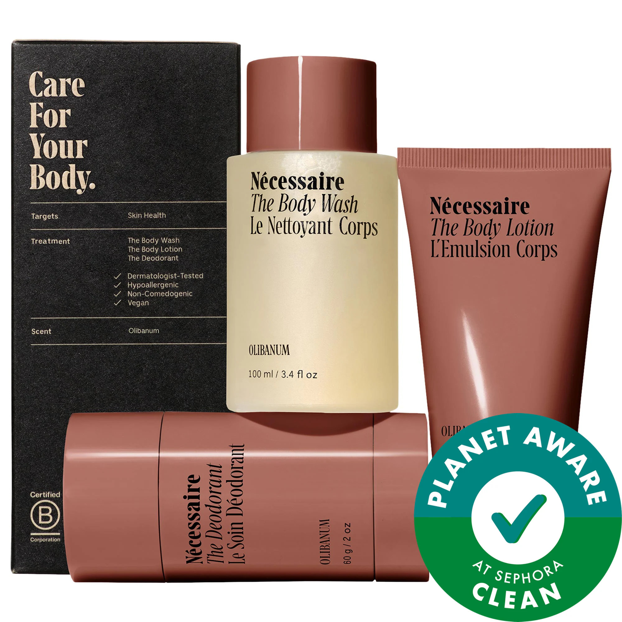 Nécessaire Olibanum Body Essentials Set - Trial + Travel | Sephora (US)