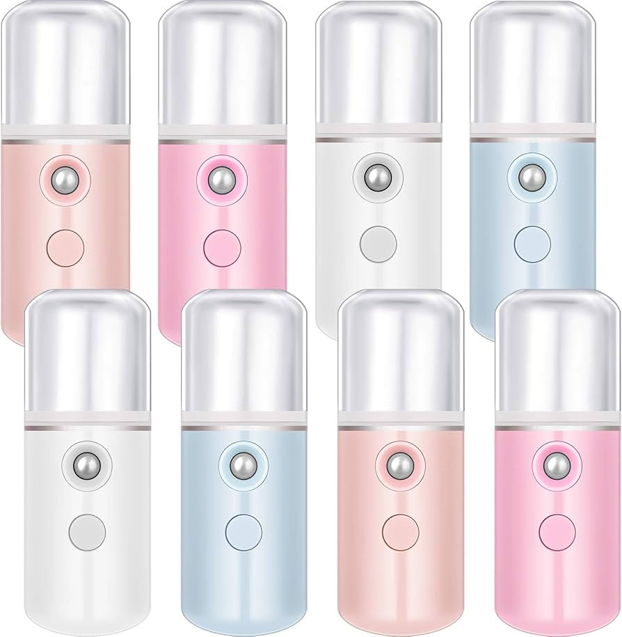 Amazon.com: Mudder 8 Pieces Nano Sprayer Facial Mister Portable Mini Face Mist Atomization USB Re... | Amazon (US)