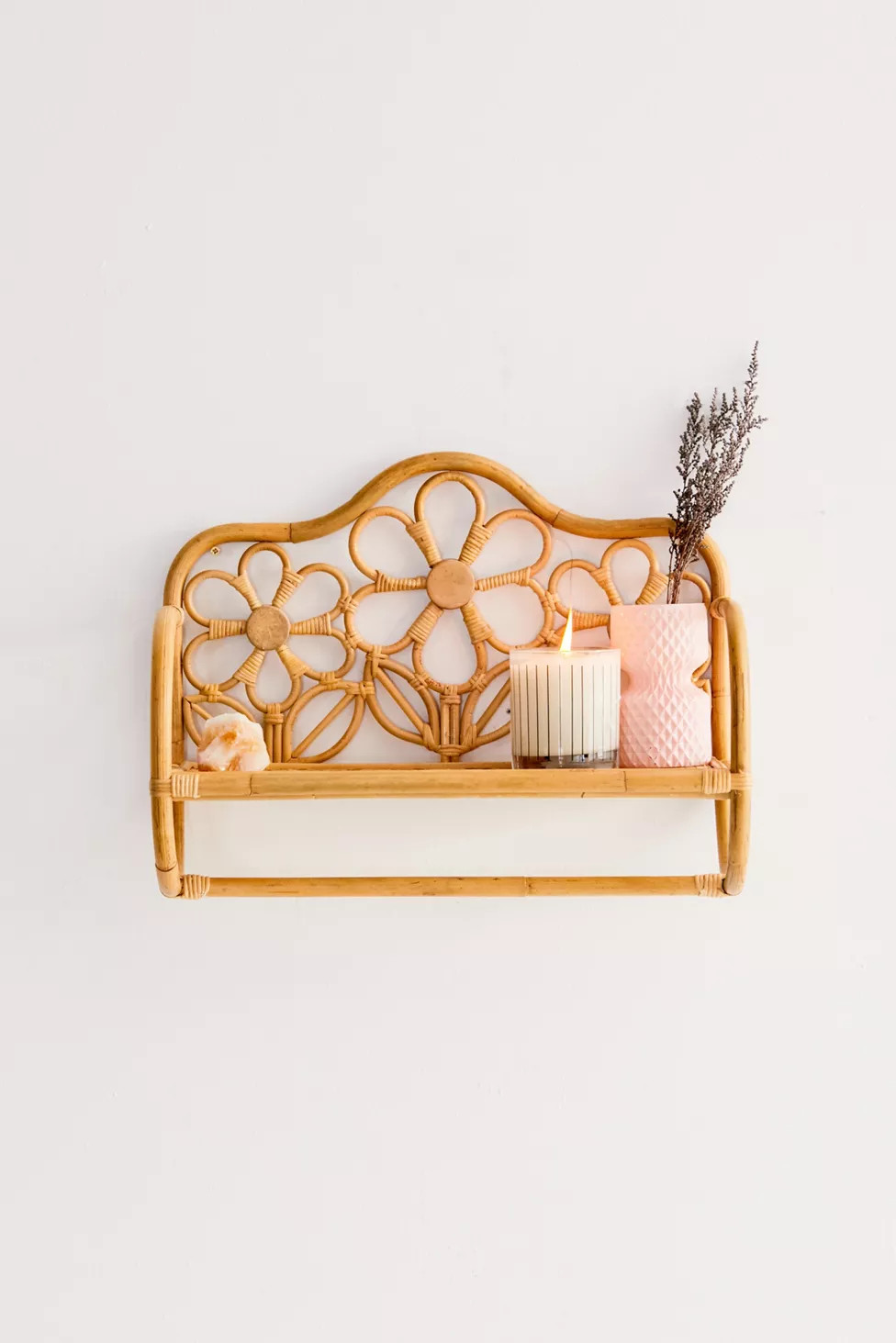 Rattan Daisy Wall Shelf | Urban Outfitters (US and RoW)