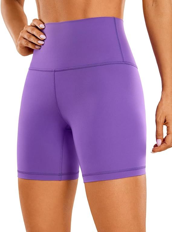 CRZ YOGA Womens Butterluxe Biker Shorts 2.5'' / 4'' / 6'' / 8'' - High Waisted Booty Workout Voll... | Amazon (US)