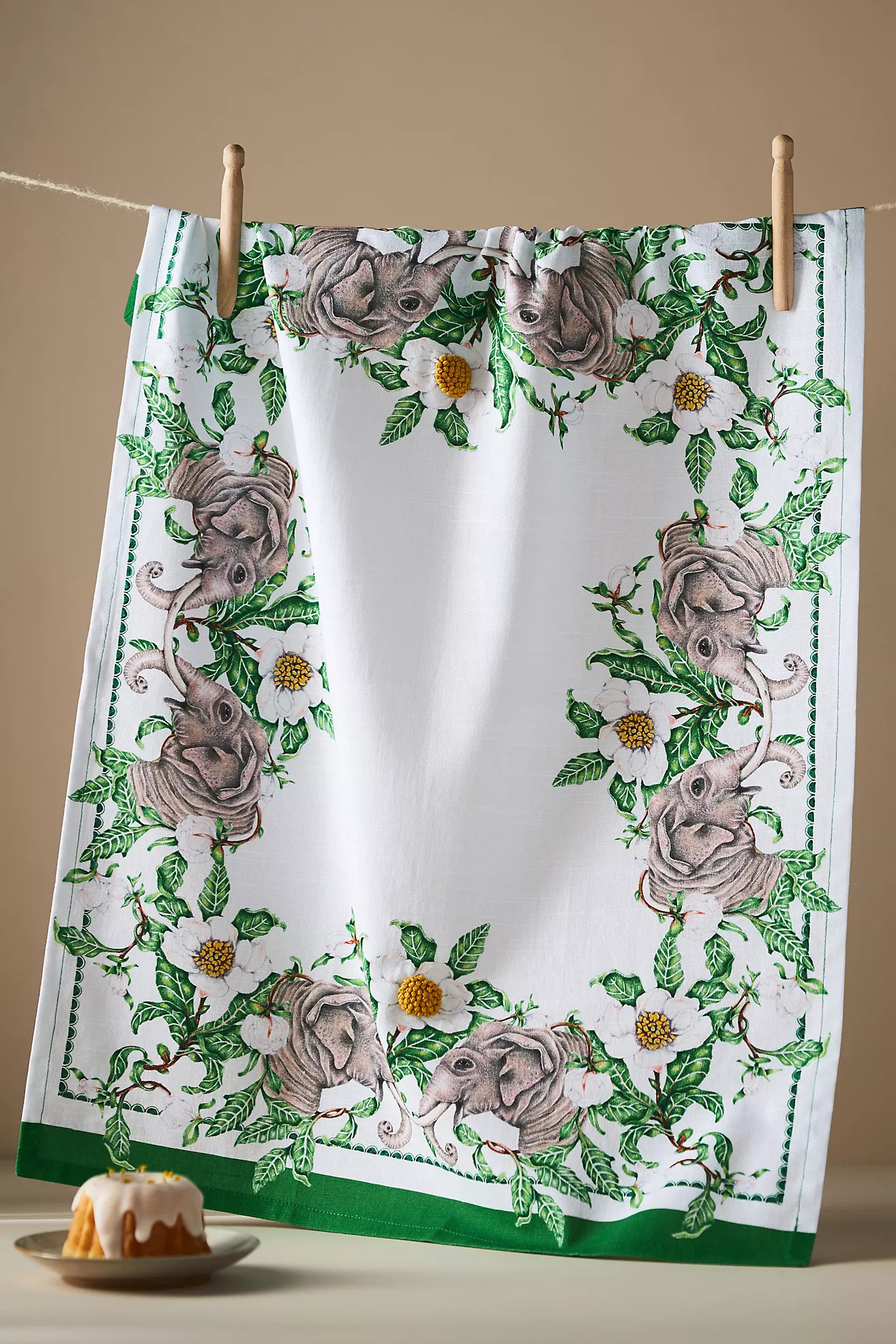 Lou Rota Elephant Dish Towel | Anthropologie (US)