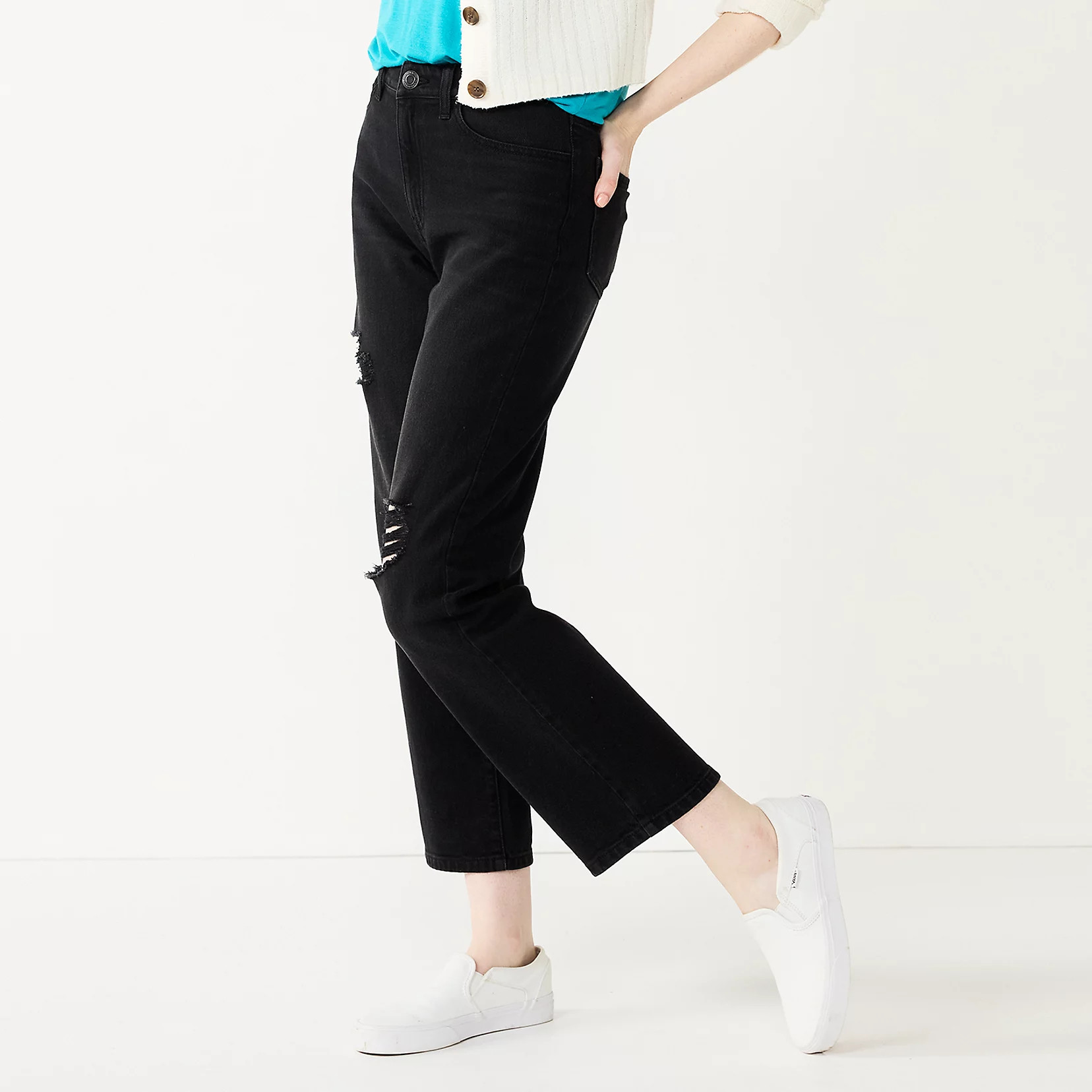 Juniors' SO® High Rise Straight Leg Jeans | Kohls | Kohl's