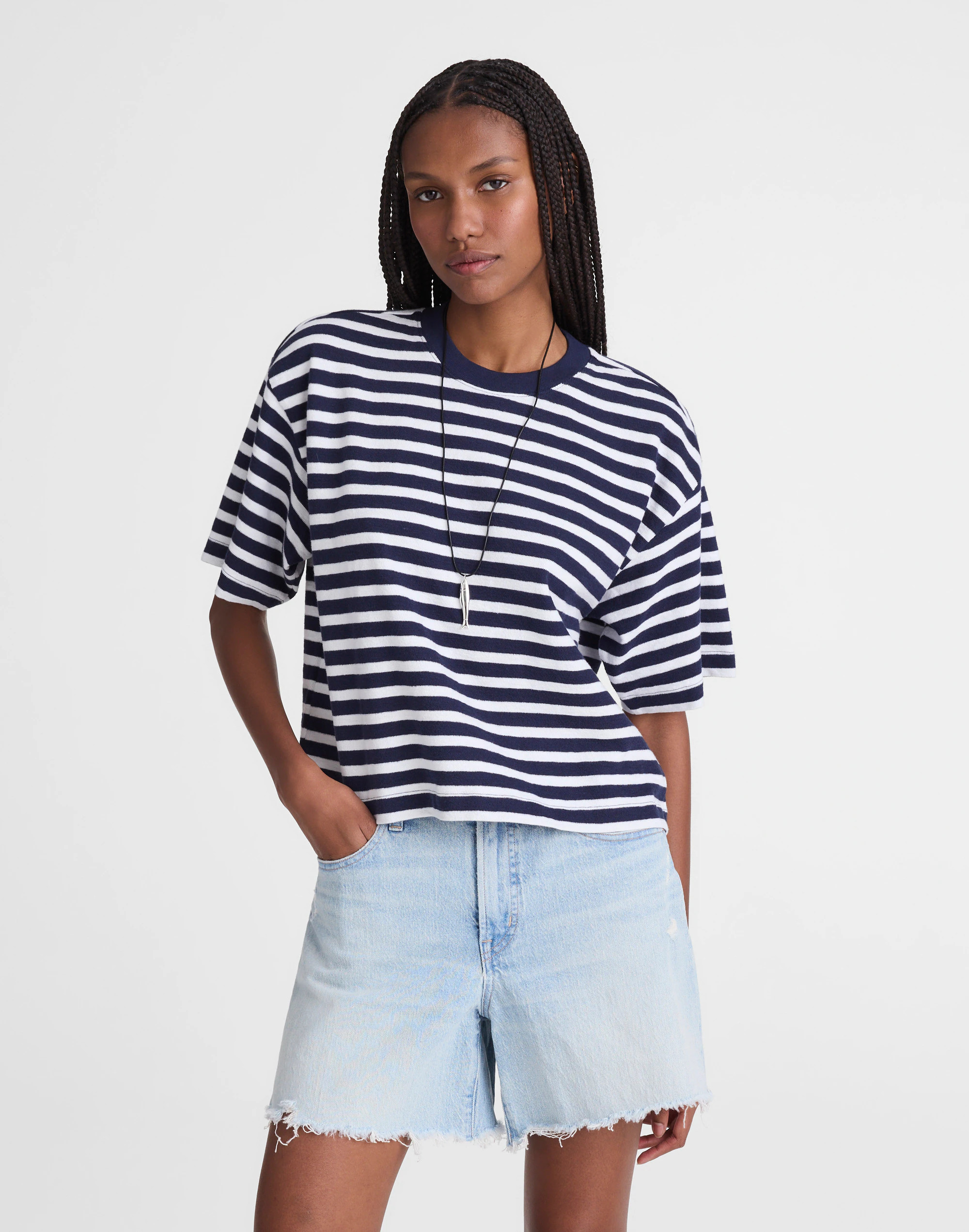 The Easy Crewneck Short-Sleeve Tee | Madewell