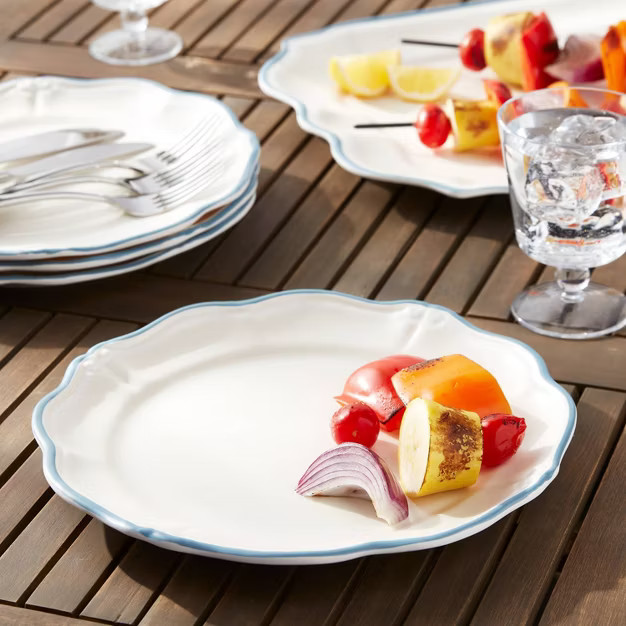 11" 4pk Melamine Dinner Plates White - Threshold™ designed with Studio McGee | Target