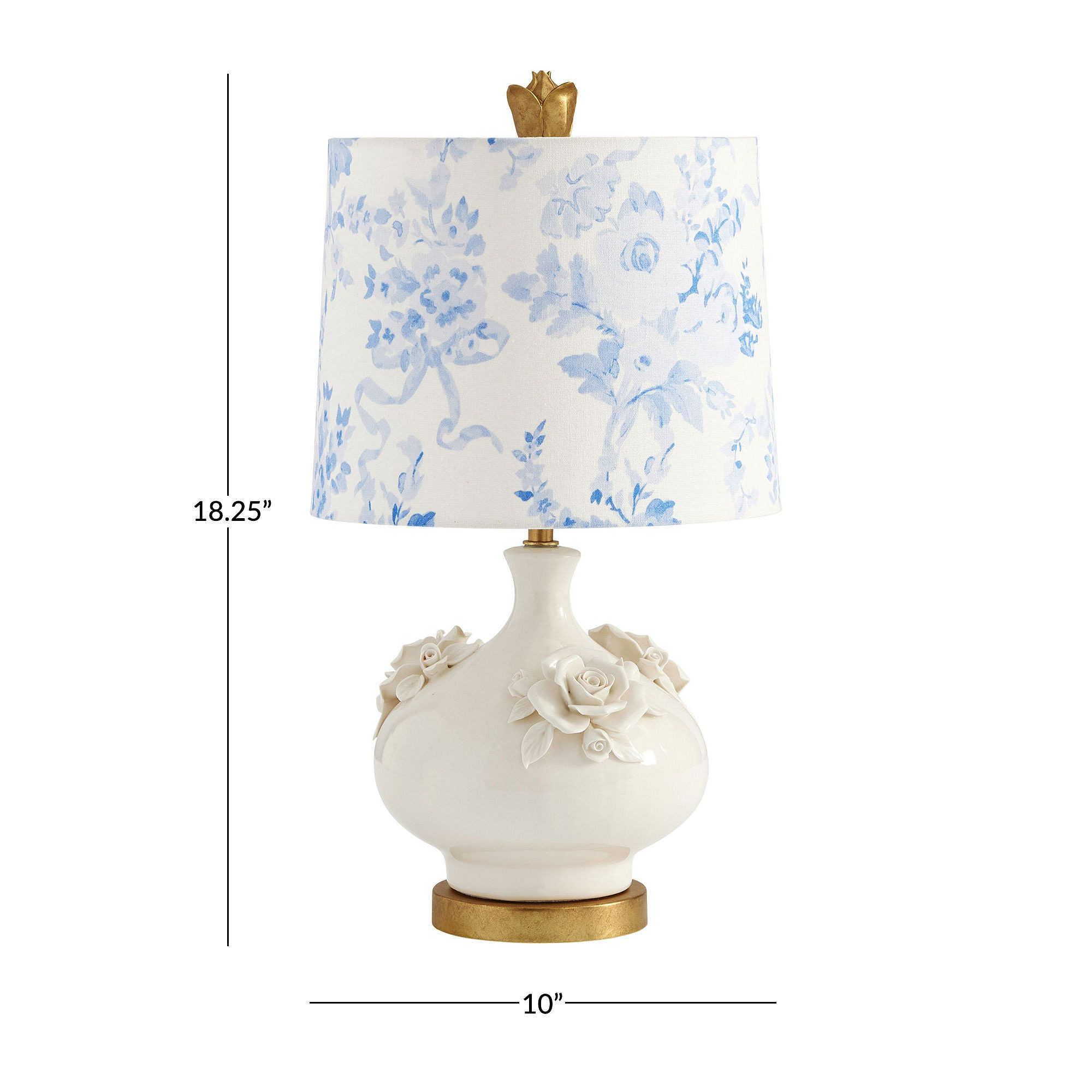 LoveShackFancy Floral Table Lamp (18") | Pottery Barn Teen