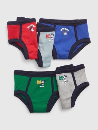 babyGap | Disney Organic Cotton Mickey Mouse Briefs (5-Pack) | Gap (US)