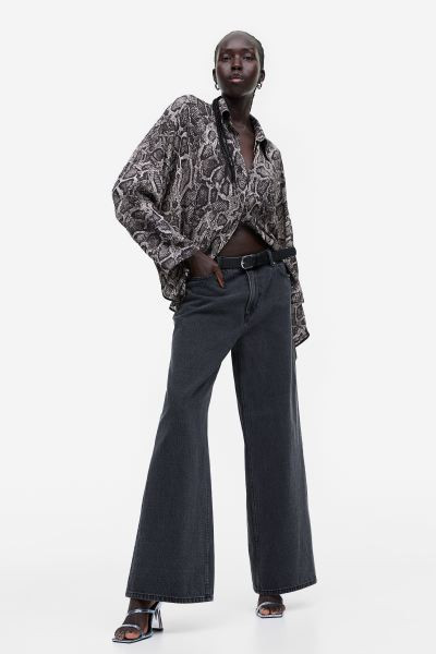 Wide denim trousers | H&M (UK, MY, IN, SG, PH, TW, HK)