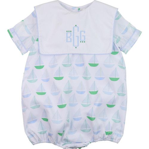 Blue And Green Sailboat Bubble | Cecil and Lou