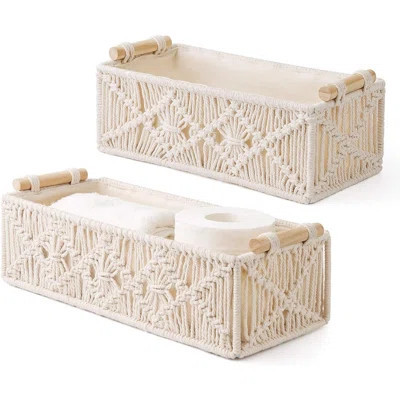 Handmade Woven Storage Baskets, Boho Decorative Organizer For Bedroom, Living Room, And Home | Wayfair North America