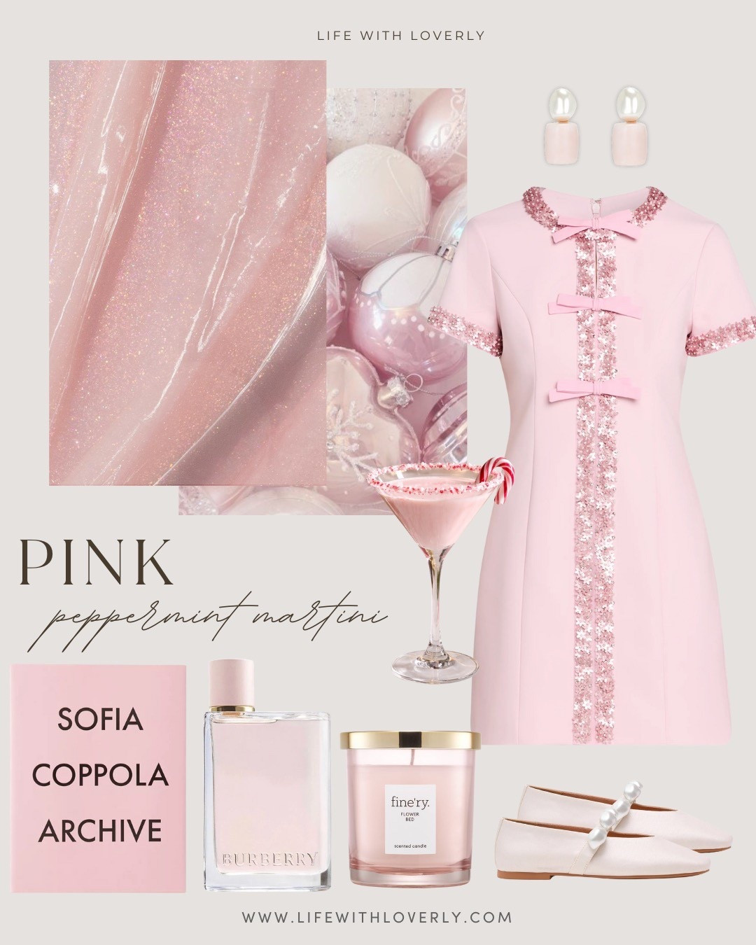 Festive and feminine! This pink peppermint martini mood brings soft blush tones and subtle sparkle - this is perfect for holiday parties 💗✨

Life with Loverly, Loverly grey, pink martini aesthetic, baby pink Christmas mood, pink Christmas mood board, Christmas drinks

#LTKHoliday #LTKSeasonal #LTKootd